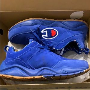 royal blue champion sneakers